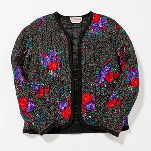 Vintage Bouquet Print Quilted Jacket from Urban Renewal by Urban Outfitters